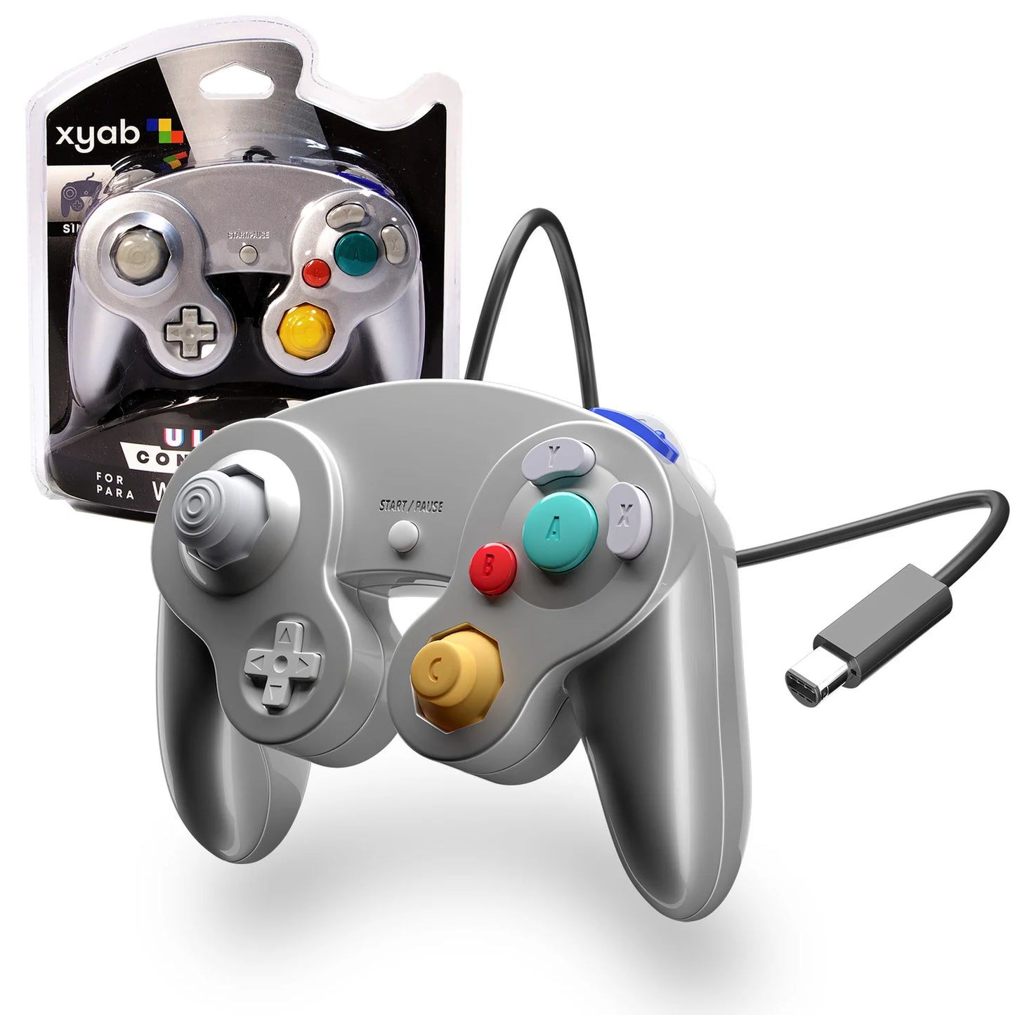 Silver 3rd Party Nintendo Gamecube Controller Gamecube