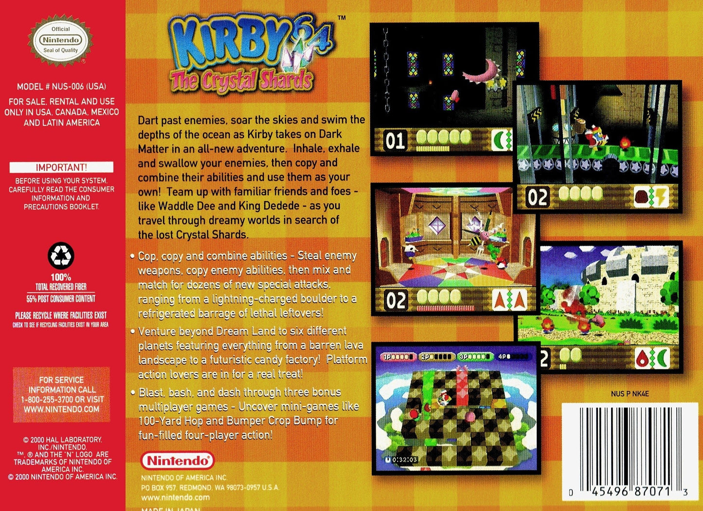 Kirby 64: The Crystal Shards Nintendo 64