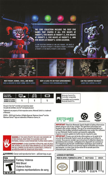 Five Nights at Freddy's [Core Collection] Nintendo Switch
