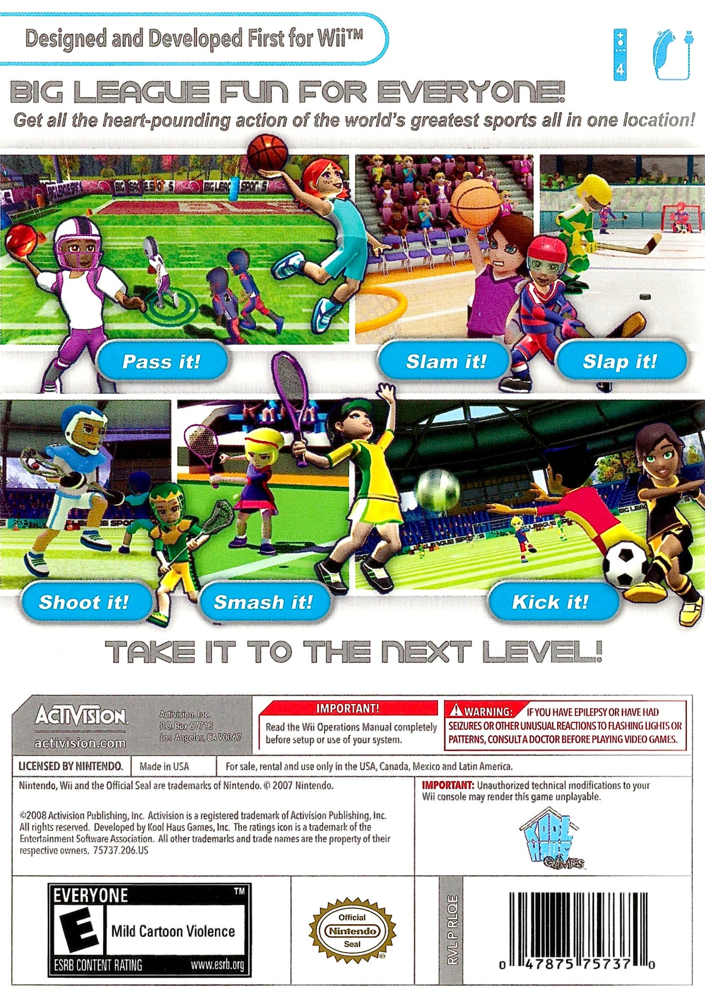 Big League Sports Wii