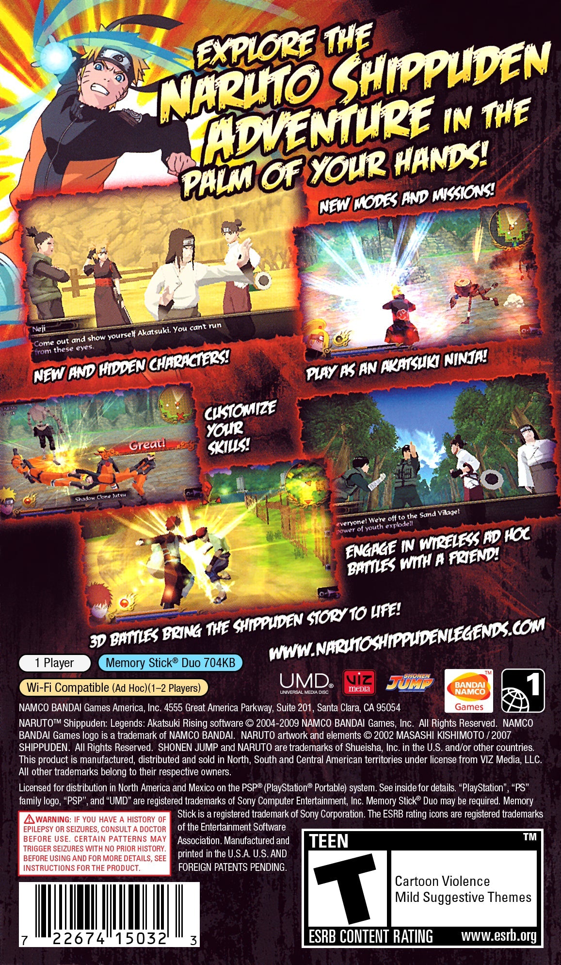 Naruto Shippuden Legends: Akatsuki Rising PSP