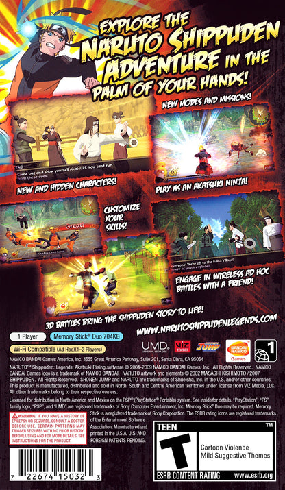 Naruto Shippuden Legends: Akatsuki Rising PSP