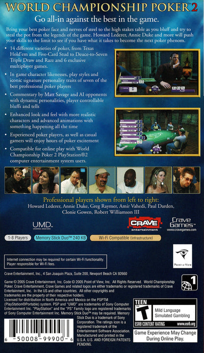 World Championship Poker 2 PSP