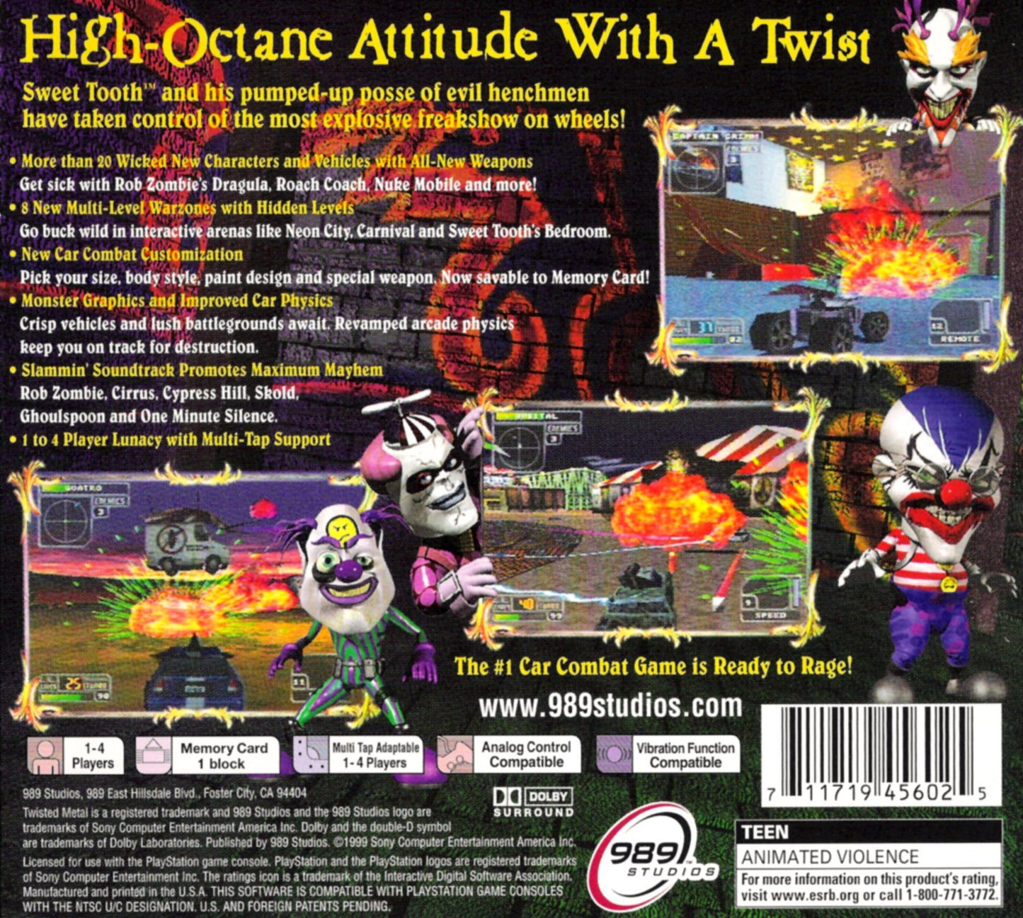 Twisted Metal 4 Playstation