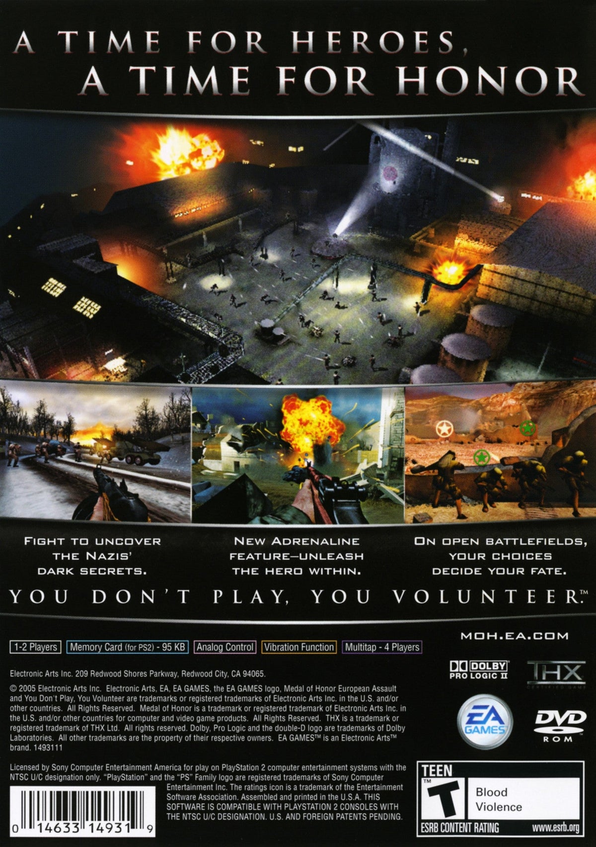 Medal of Honor European Assault Playstation 2