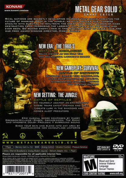 Metal Gear Solid 3 Snake Eater Playstation 2