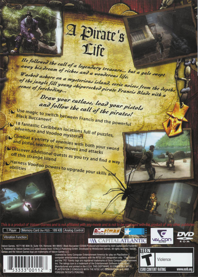 Pirates Legend Of The Black Buccaneer Playstation 2