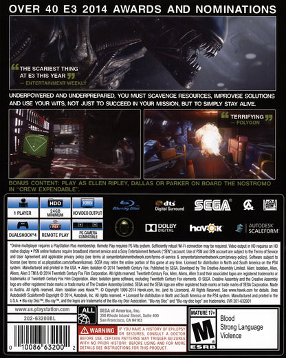 Alien: Isolation Playstation 4