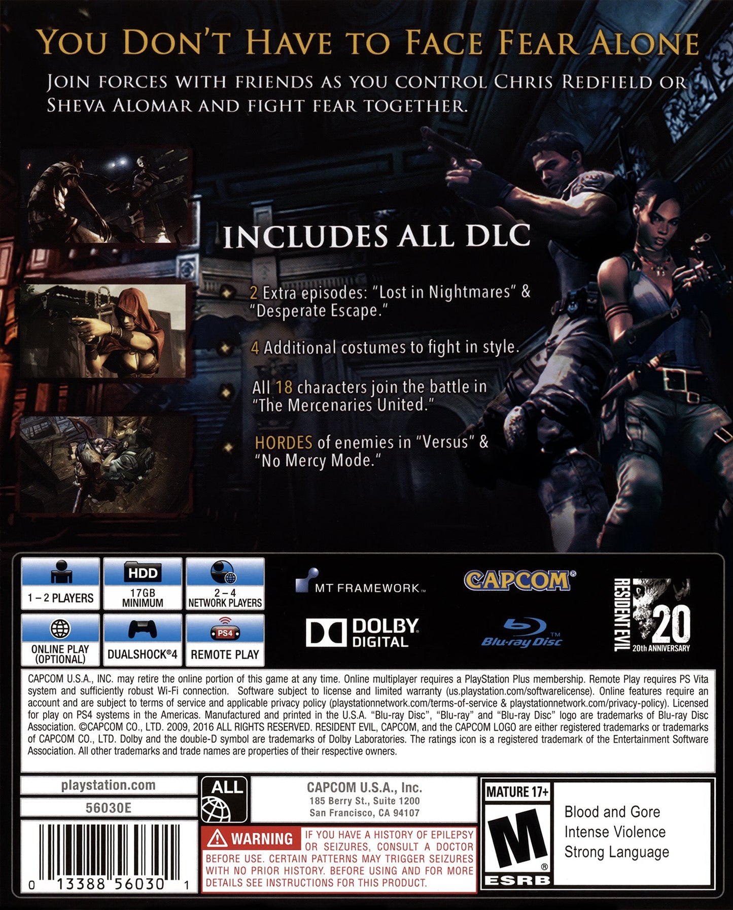 Resident Evil 5 Playstation 4
