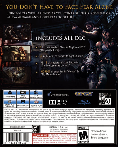 Resident Evil 5 Playstation 4