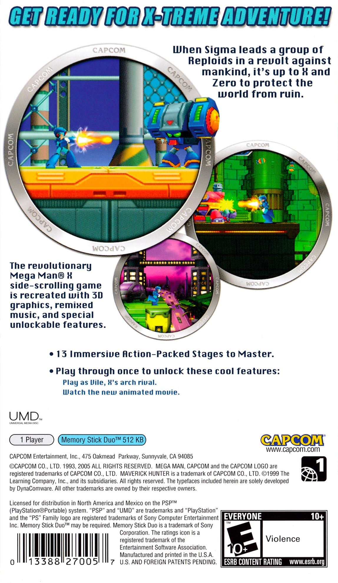Mega Man Maverick Hunter X PSP