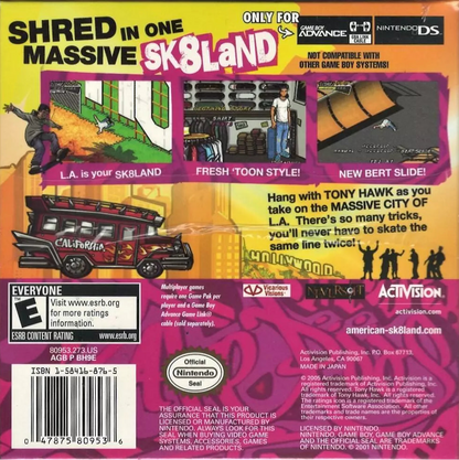 Tony Hawk American Sk8land GameBoy Advance