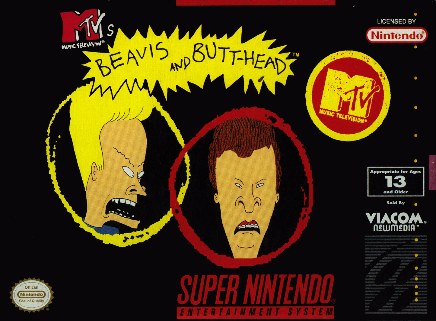 Beavis and Butthead Super Nintendo