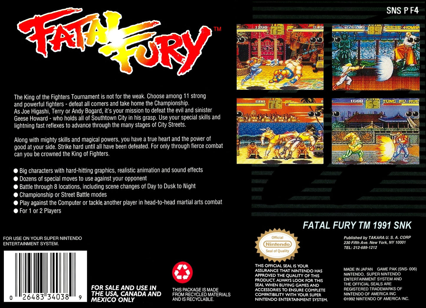 Fatal Fury Super Nintendo