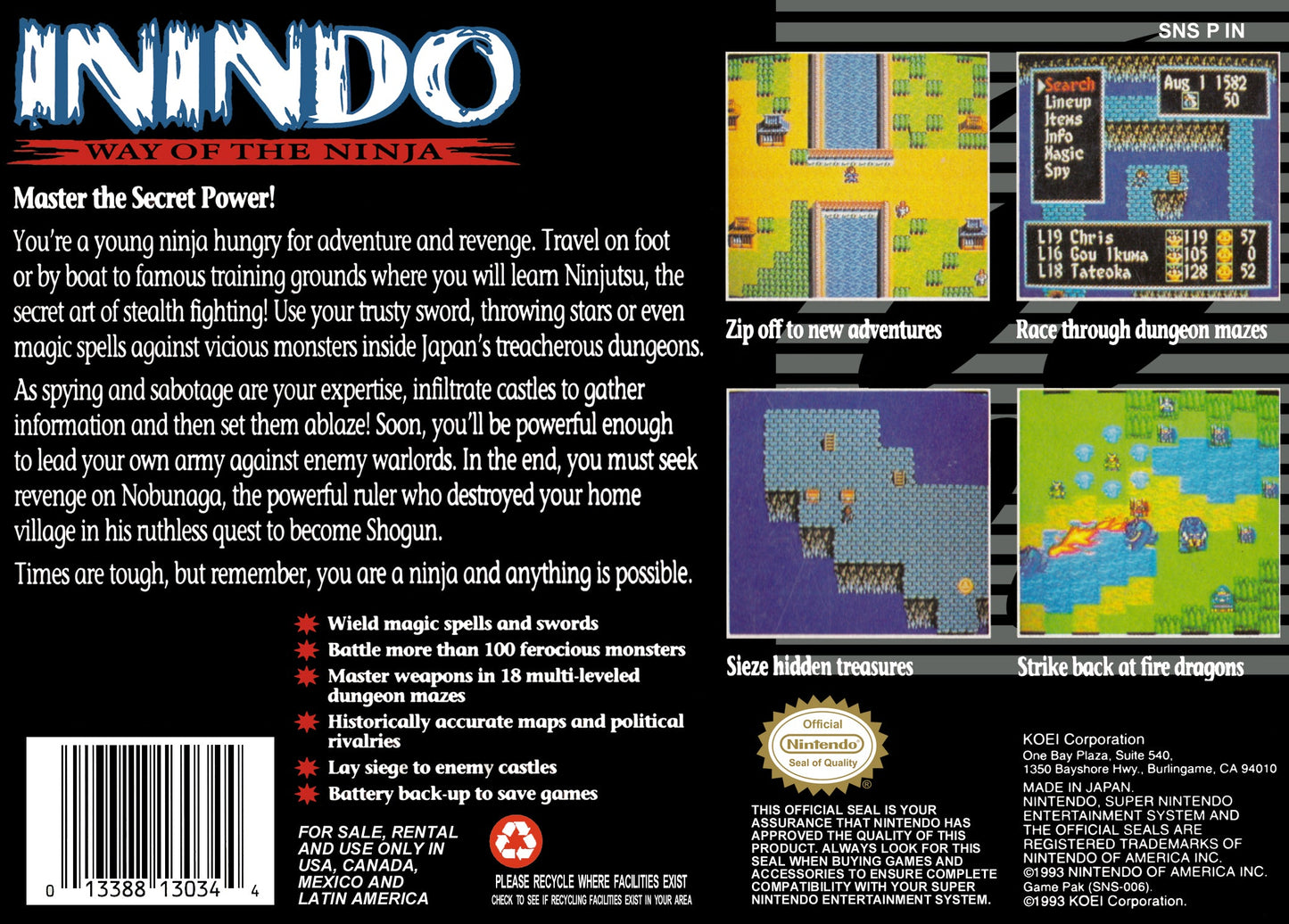 Inindo Super Nintendo