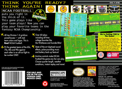 NCAA Football Super Nintendo