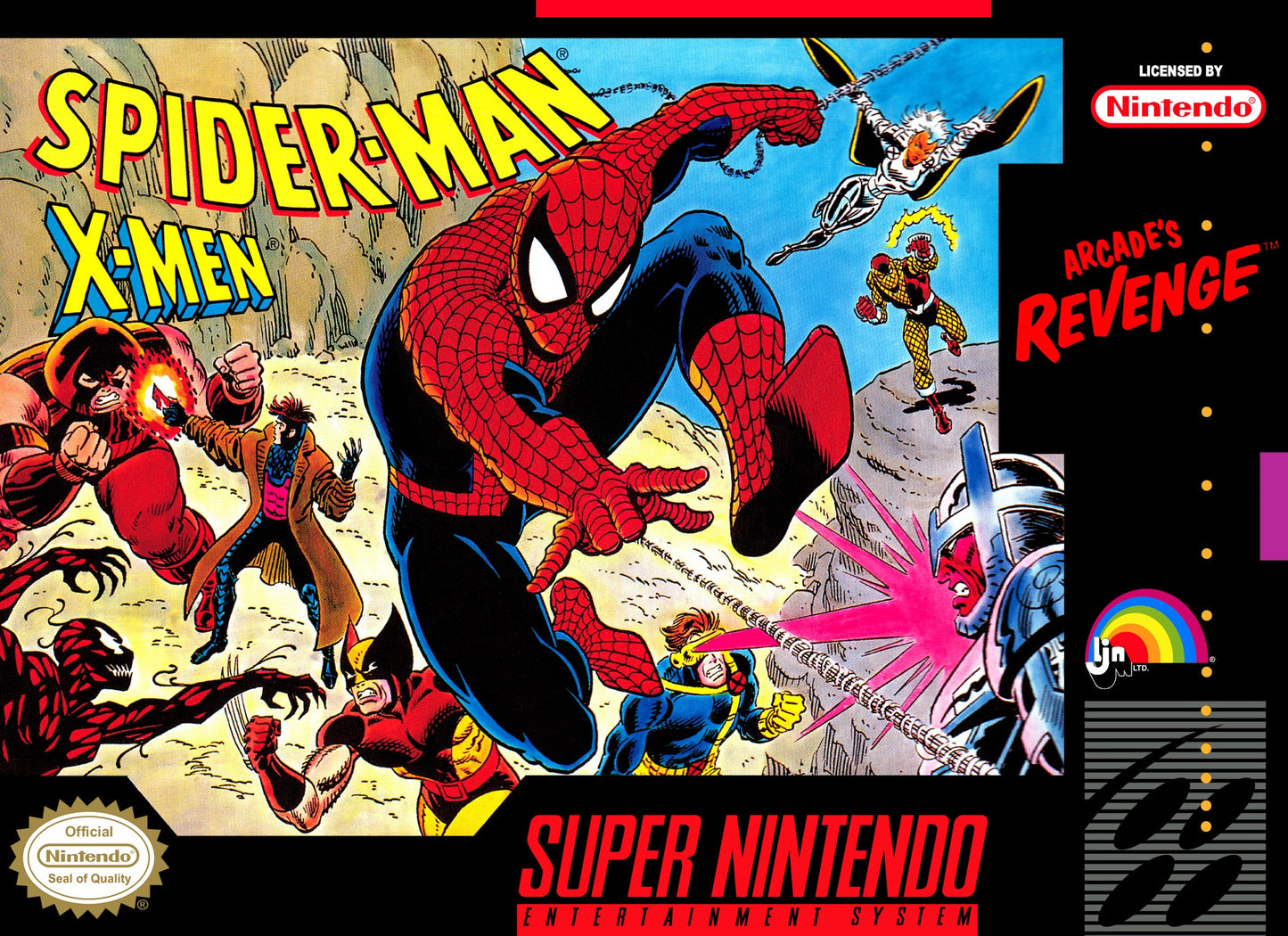 Spiderman X-Men Arcade's Revenge Super Nintendo