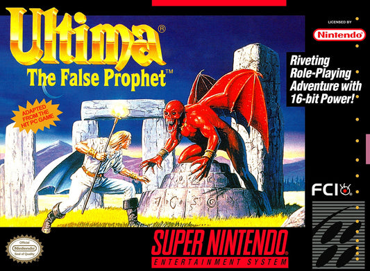 Ultima: The False Prophet Super Nintendo