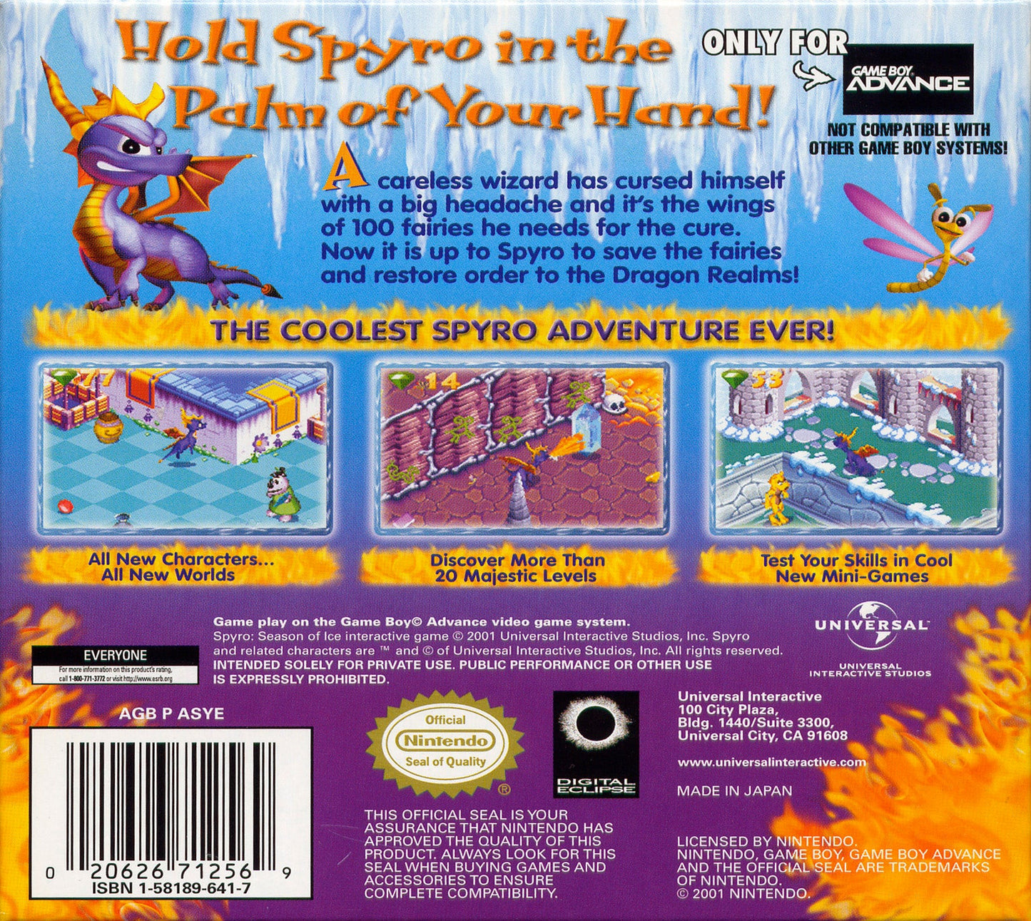 Spyro Season Of Ice GameBoy Advance