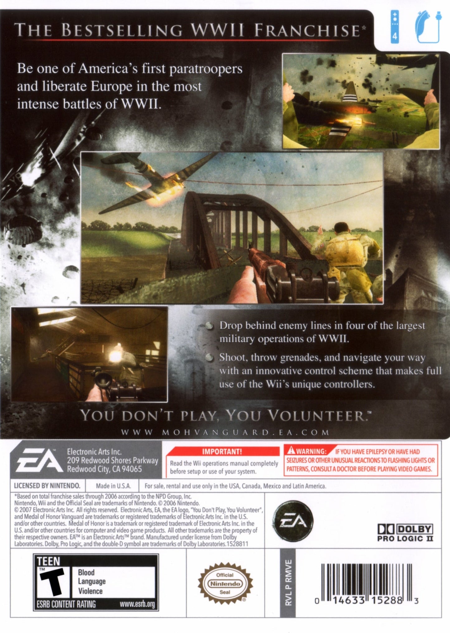 Medal Of Honor Vanguard Wii