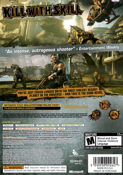 Bulletstorm Xbox 360