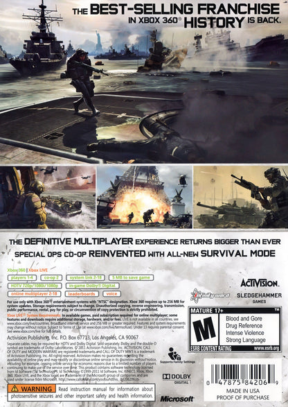 Call Of Duty Modern Warfare 3 Xbox 360