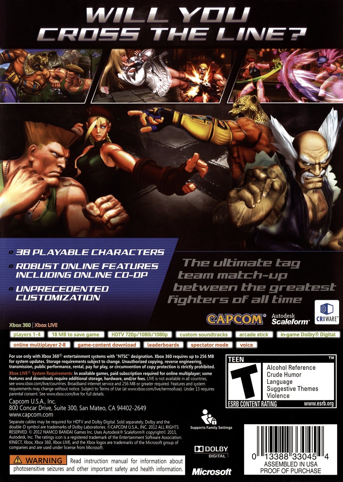 Street Fighter X Tekken Xbox 360