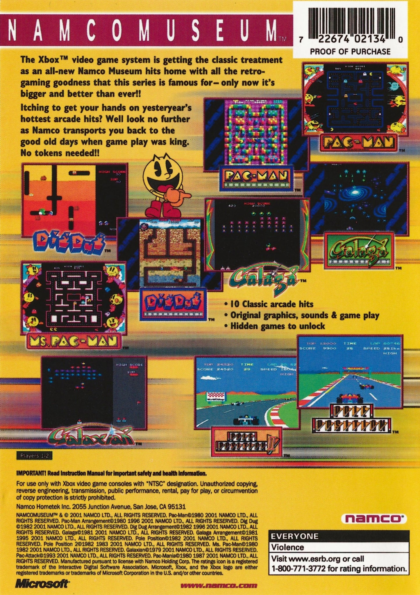 Namco Museum Xbox