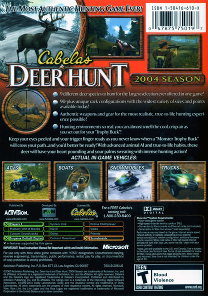 Cabela's Deer Hunt 2004 Xbox