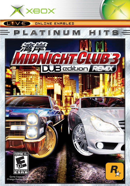 Midnight Club 3 Dub Edition Remix Platinum Hits Xbox