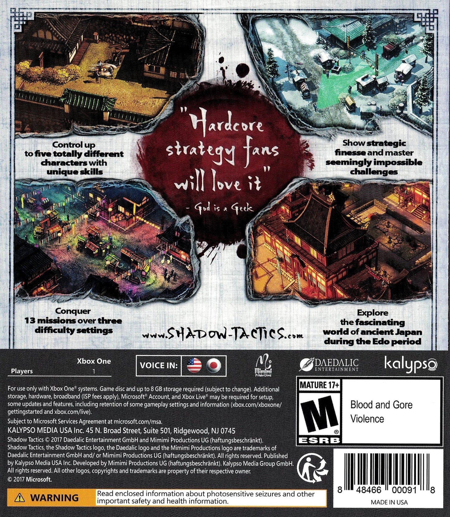 Shadow Tactics Blades of the Shogun Xbox One