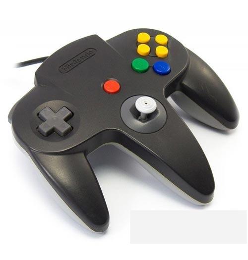 N64 Controller Black And Gray