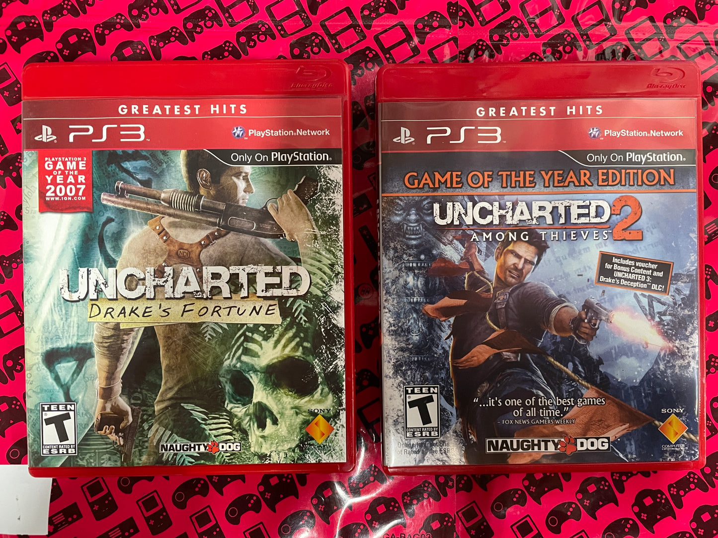 Uncharted Dual Pack Opened Box
