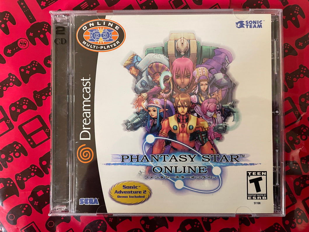 Phantasy Star Online Sega Dreamcast Complete