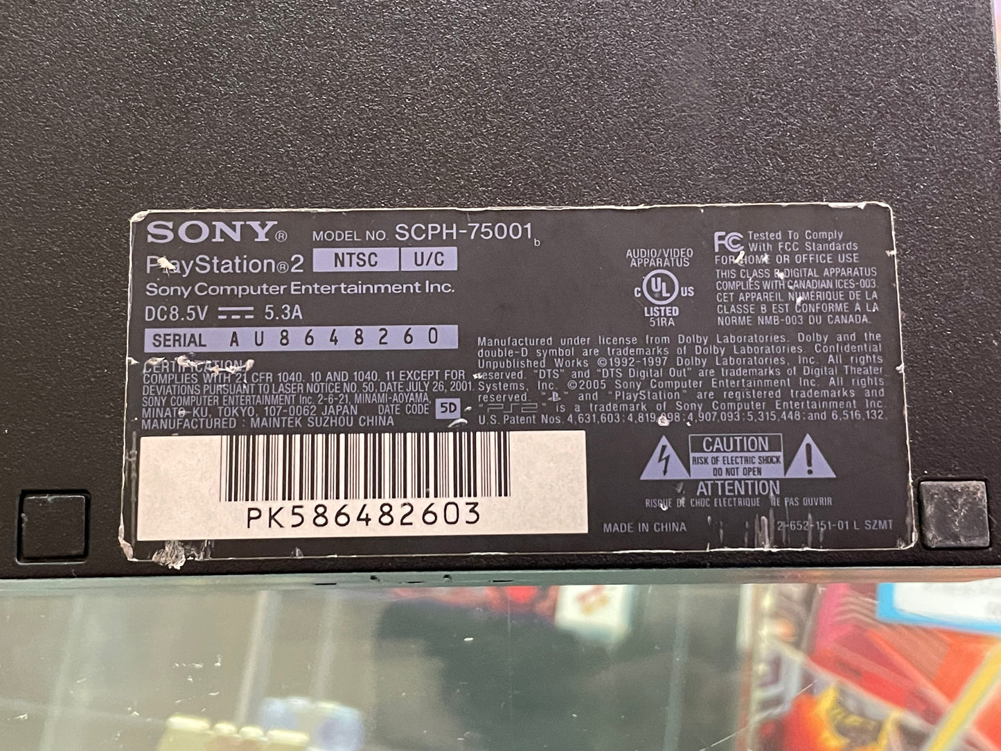 Black PS2 (SCPH-75001) Slim Console PlayStation 2