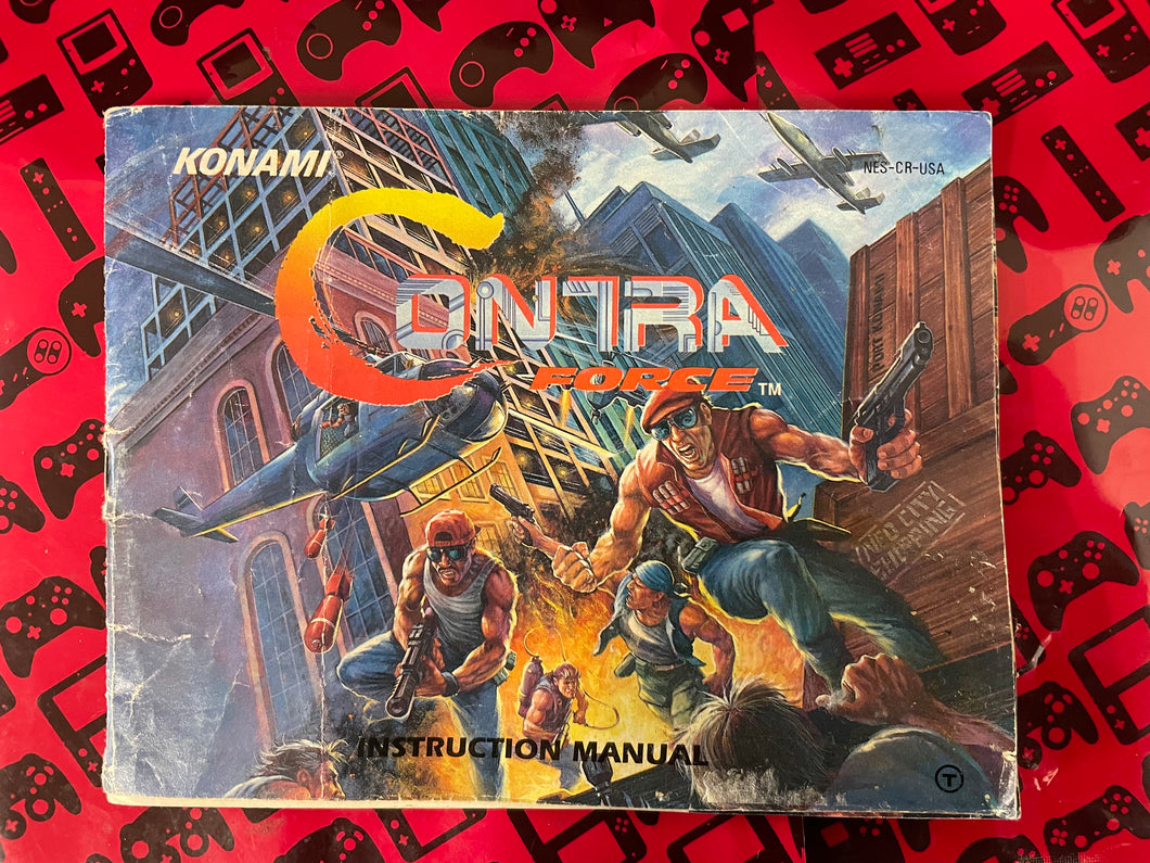 Contra Force NES Manual