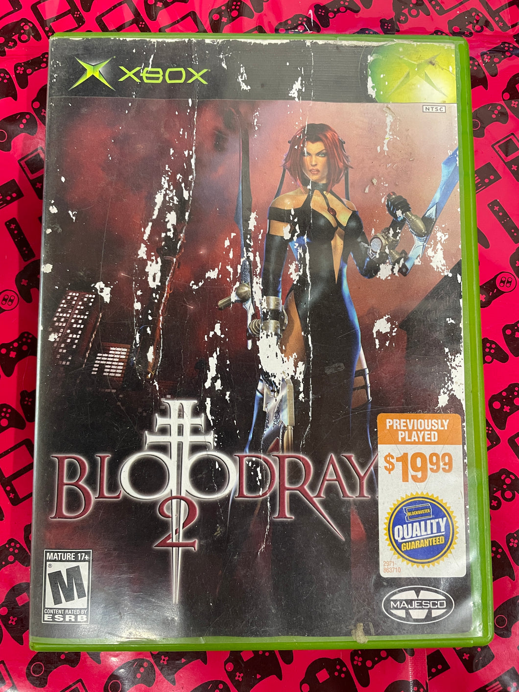 BloodRayne 2 Xbox Complete Water Damage Cover Art