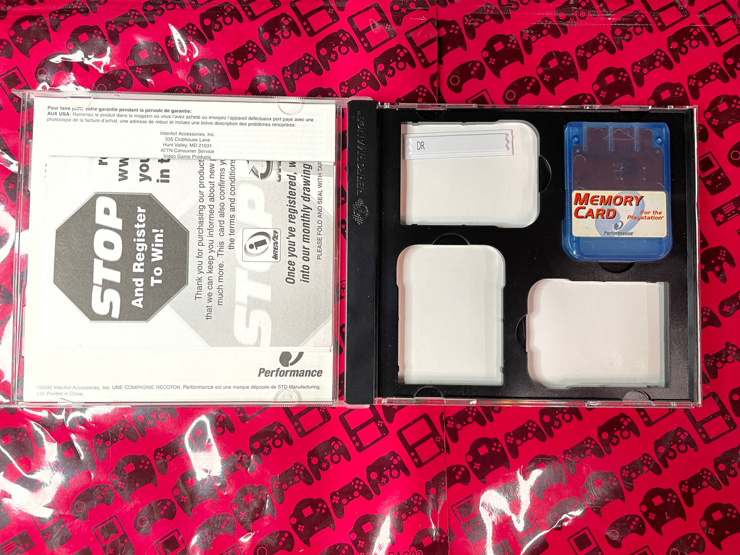 Performance Memory Card for PlayStation 15 Blocks of Memory Includes Case