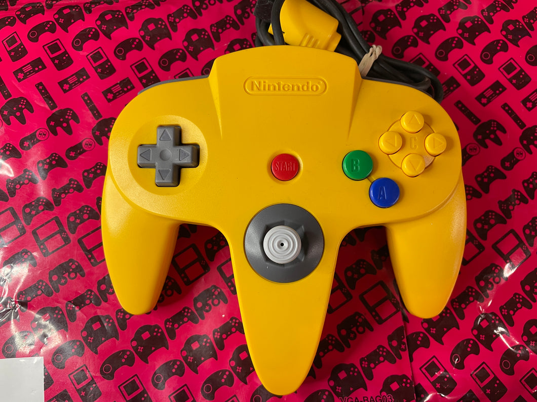 Yellow N64 Controller Nintedo 64