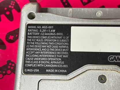 Platinum/ Silver Gameboy Advance SP (AGS-001)